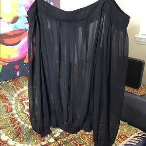 Black sheer Guess blouse